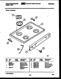 COOKTOP PARTS Diagram and Parts List for GF750ND4  Frigidaire Range