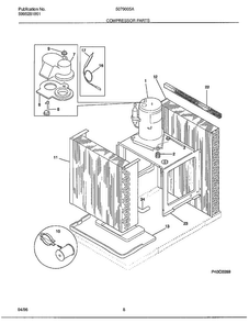 Compressor Parts Diagram and Parts List for 5079005A  Frigidaire Air Conditioner