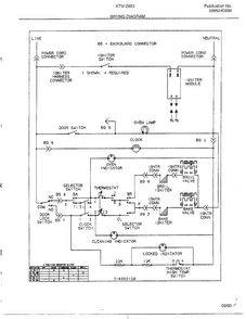 Wiring Diagram Diagram and Parts List for 2883-81A  Frigidaire Range