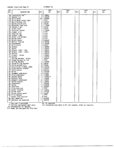 Cabinet Page 3 Diagram and Parts List for 89967-7A  Frigidaire Freezer