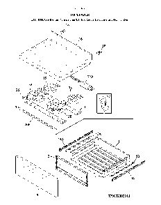 Top/drawer Diagram and Parts List for 79094172316  Kenmore Range