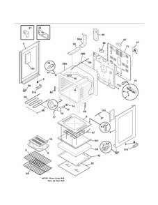 Body Diagram and Parts List for 79092402014  Kenmore Range