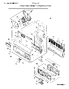 Fresh food system/middle drawer air flow Diagram and Parts List for PRMC2285AF  Frigidaire Refrigerator