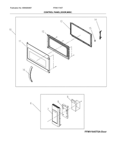 Part Location Diagram of 5304509581 Frigidaire HANDLE