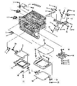 Cavity Parts - B Diagram and Parts List for 5648737480  Kenmore Microwave