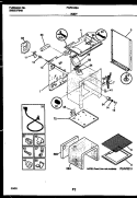BODY PARTS Diagram and Parts List for FGF333SADA  Frigidaire Range