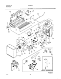 ICE MAKER Diagram and Parts List for FRS26ZPHD4  Frigidaire Refrigerator