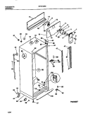 CABINET W / FAN ASSEMBLY Diagram and Parts List for GRT21GRBD1  Gibson Refrigerator
