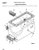 CABINET / CONTROL / SHELVES Diagram and Parts List for MFC20M4FW0  Frigidaire Freezer