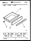 DRAWER PARTS Diagram and Parts List for R433MEM3  Frigidaire Range