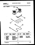 BROILER PARTS Diagram and Parts List for RG32BNW2  Frigidaire Range