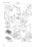 BODY Diagram and Parts List for DGGF3054KFH  Frigidaire Range