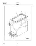 CABINET Diagram and Parts List for FFC05K1BW0  Frigidaire Freezer
