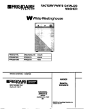 COVER Diagram and Parts List for WWX233YBW3  Frigidaire Washer