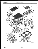 SHELVES AND SUPPORTS Diagram and Parts List for FPGC21TAL2  Frigidaire Refrigerator