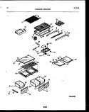 Part Location Diagram of 215069020 Frigidaire FRAME-HALF SHELF