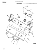 CONTROL PANEL Diagram and Parts List for MWX445MBD3  Frigidaire Washer