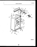 CABINET PARTS Diagram and Parts List for FPD14TPLH0  Frigidaire Refrigerator