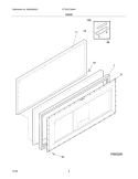 DOOR Diagram and Parts List for FFC07C3AW4  Frigidaire Freezer