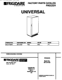COVER Diagram and Parts List for MFU14F3BW3  Frigidaire Freezer