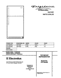 COVER Diagram and Parts List for FRT18G5AW6  Frigidaire Refrigerator