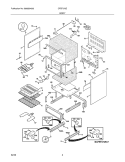 BODY Diagram and Parts List for CFEF372EB6  Frigidaire Range