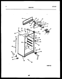 CABINET PARTS Diagram and Parts List for GTL160BK1  Frigidaire Refrigerator
