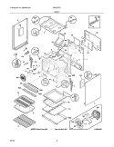 BODY Diagram and Parts List for GSG3PZCQE  Frigidaire Range