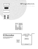COVER Diagram and Parts List for PFEF317ES1  Frigidaire Range