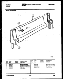 BACKGUARD Diagram and Parts List for 32-1019-00-07  Tappan Range