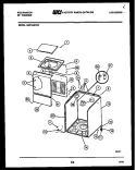 CABINET PARTS Diagram and Parts List for AWP330F2W  Kelvinator Washer