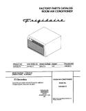 COVER Diagram and Parts List for FAH106J1T2  Frigidaire Air Conditioner