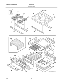 TOP/DRAWER Diagram and Parts List for EW30EF65GWD  Electrolux Range