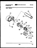 BLOWER AND DRIVE PARTS Diagram and Parts List for DG600KXW4  Frigidaire Dryer