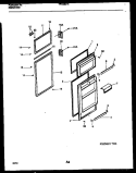 DOOR PARTS Diagram and Parts List for TPK180HN2W  Kelvinator Refrigerator