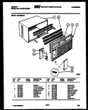 CABINET PARTS Diagram and Parts List for AK18E6RVA  Gibson Air Conditioner