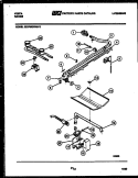 BURNER, MANIFOLD AND GAS CONTROL Diagram and Parts List for 30DGMCWAN4  Tappan Range
