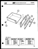 DRAWER PARTS Diagram and Parts List for 31-4968-32-01  Tappan Range
