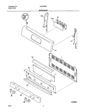 BACKGUARD Diagram and Parts List for GLGFS66AQA  Frigidaire Range