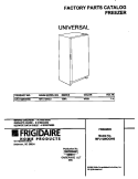 COVER Diagram and Parts List for MFU12M0GW0  Frigidaire Freezer