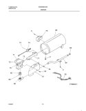 BURNER, VALVE Diagram and Parts List for FDGS69RHW0  Frigidaire Dryer