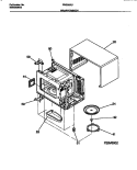 WRAPPER / BODY Diagram and Parts List for FMS083U1S0  Frigidaire Microwave