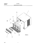 WRAPPER Diagram and Parts List for GAL103K1A1  Gibson Air Conditioner