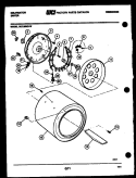 HEATING AND HOUSING Diagram and Parts List for DEC300G1D  Kelvinator Dryer
