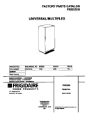 COVER Diagram and Parts List for CFU14F3HW1  Frigidaire Freezer