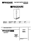 COVER Diagram and Parts List for F82D179CW0  Frigidaire Freezer