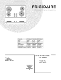 COVER Diagram and Parts List for FFEC3605LB1  Frigidaire Cooktop