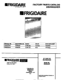 COVER Diagram and Parts List for FDB635RFR0  Frigidaire Dishwasher