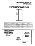 COVER Diagram and Parts List for MRS24WIFW0  Frigidaire Refrigerator