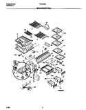 SHELVES / CONTROLS Diagram and Parts List for FRT22TSEW0  Frigidaire Refrigerator